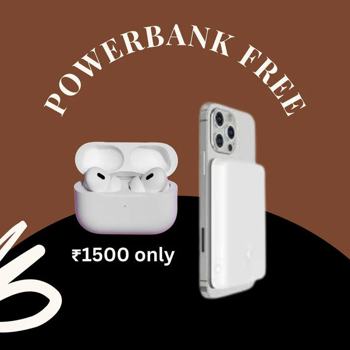 HAXXUS (COMBO OFFER) - AIRPODS PRO 2ND GEN + MAGSAFE POWERBANK 10000 MAH - 1 YEAR Warranty.   (10 Days No Question Ask Return Available on this Product. )